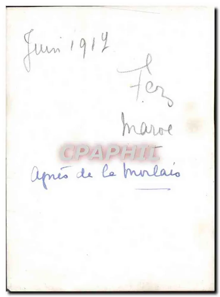Infermiera — Tunisia — dopo 1914 — Ferz maroc - Verso