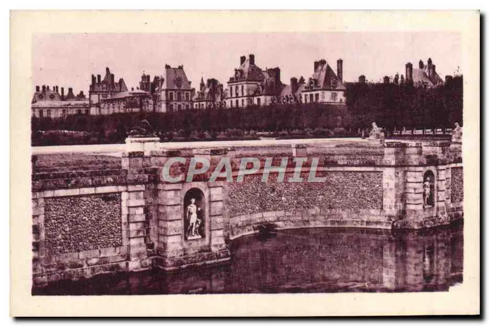 Schloss Fontainebleau — Ausblick von der Rue du Parc — Edition Vincent - Vorderseite