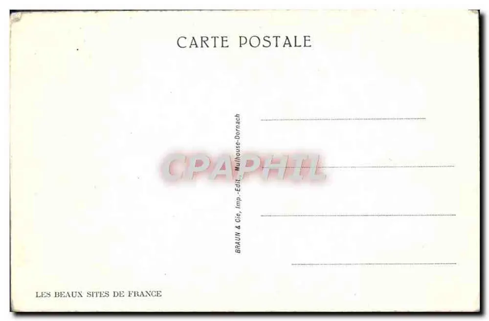 St-Gervais-les-Bains — Le Dôme de Miage en hiver — éditeur BRAUN & Cie, Mulhouse-Dornach, n° 25178 - Rückseite