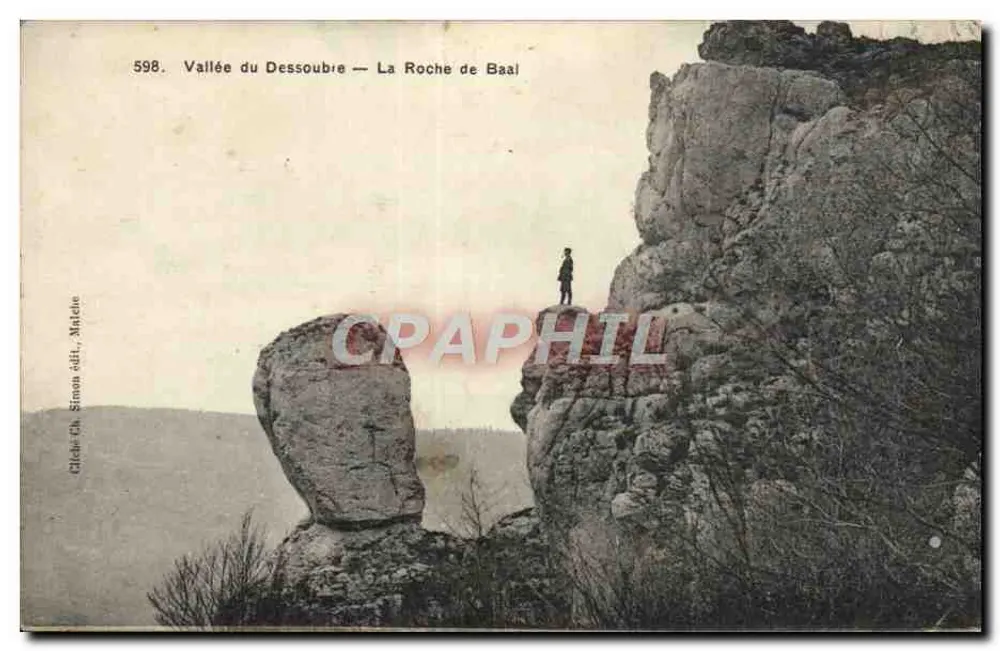 Vale do Dessoubre — A Roche de Baal — Cliché Ch. Simon, Matelé, n°598 - Frente