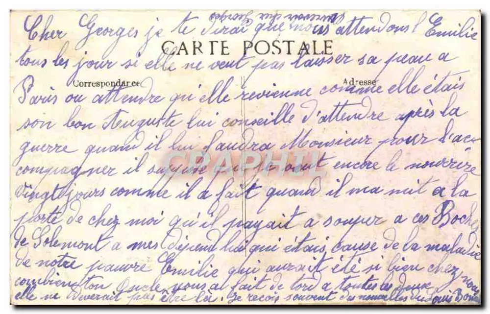 Vale do Dessoubre — A Roche de Baal — Cliché Ch. Simon, Matelé, n°598 - Verso
