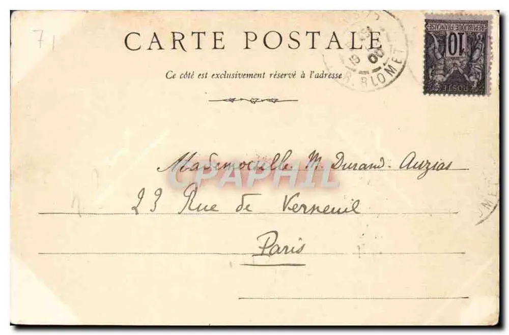 Paray-le-Monial — Vue d'ensemble de la résidence des M.M. les Chapelains — éditeur : 'Résidence de M.M. les Chapelains, Vue d'ensemble' - Rückseite