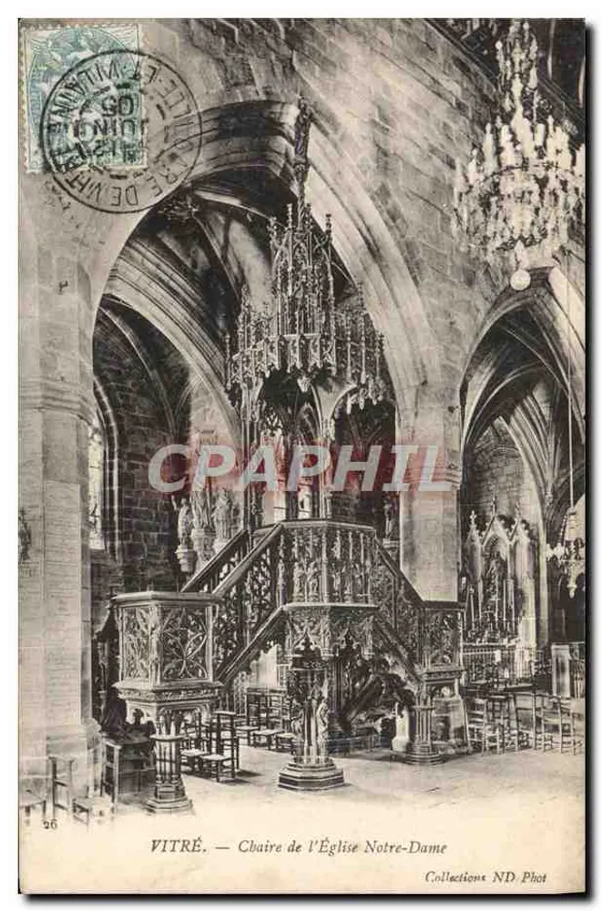 VITRÉ — Sedia dell'Église Notre-Dame — Collections ND Phot - Recto