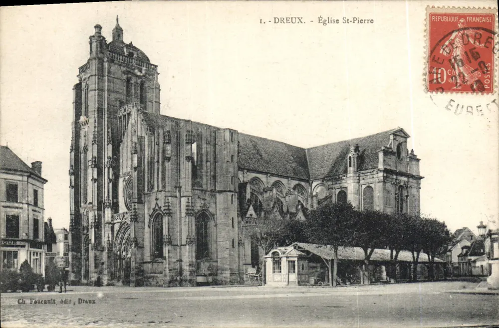 Dreux - Church of Saint-Pierre — Ch. Fonceault, publisher, n°1 - Front