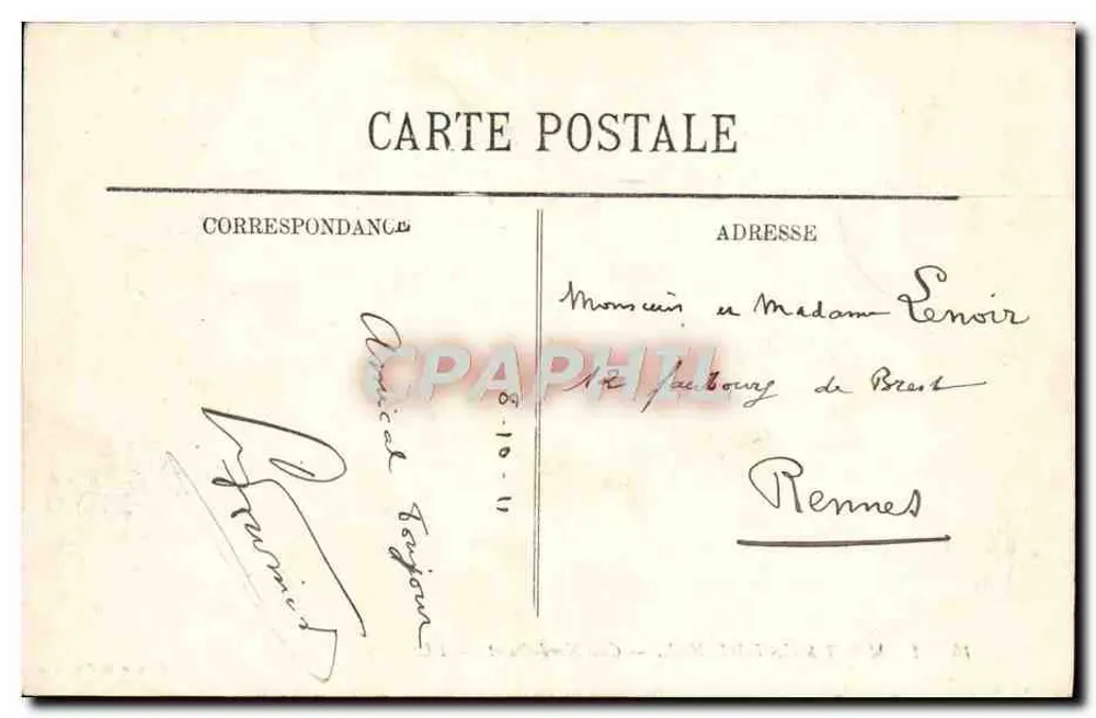 Mont Saint-Michel — Nordwestseite — LL — Edition der Abtei - Rückseite