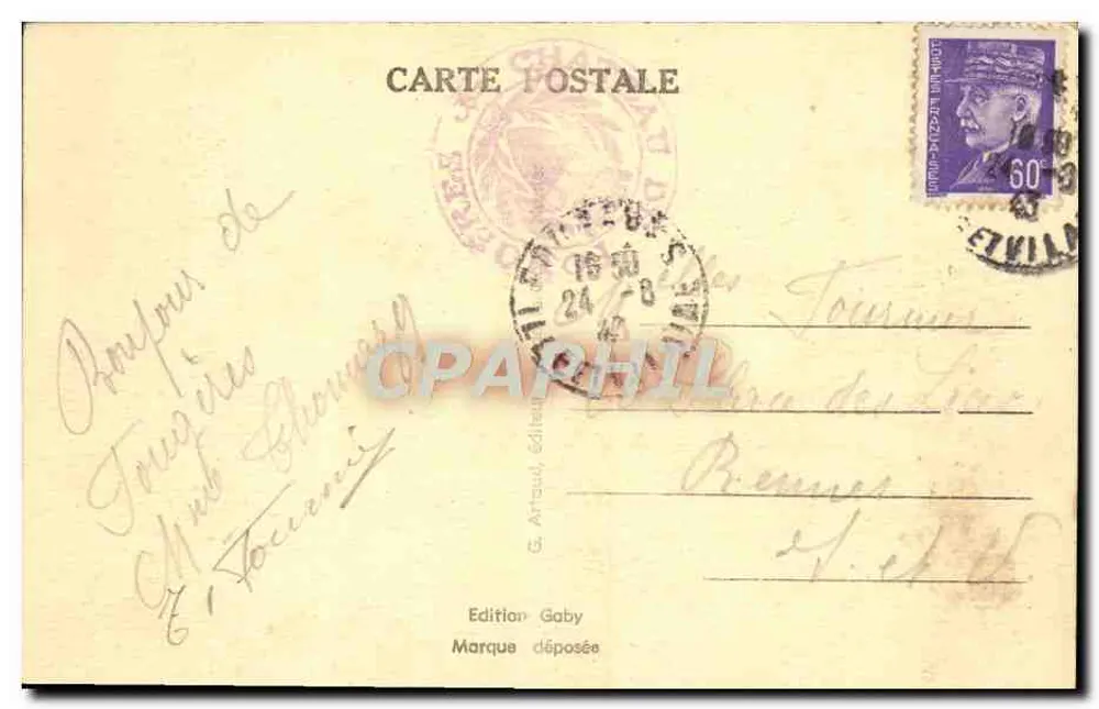 Fougeres (Il-et-V.) — Torri del Castello — Saby - Verso