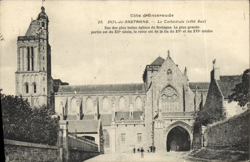 Dol-de-Bretagne — De Kathedraal (zijde Zuid) — Onbekende uitgever, n° 28 - Voorkant