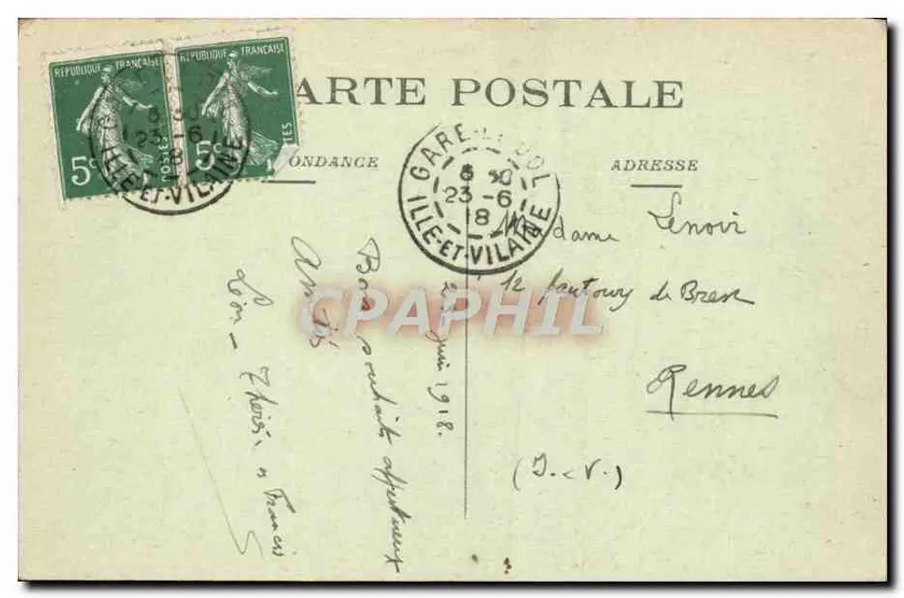 Dol-de-Bretagne — De Kathedraal (zijde Zuid) — Onbekende uitgever, n° 28 - Achterkant