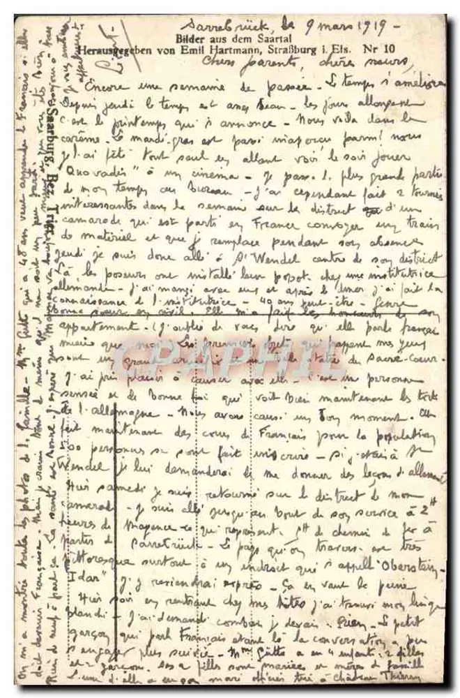 सर-यूनियन के दृश्य — सर-यूनियन — प्रकाशक एमिल हार्टमैन, स्ट्रासबर्ग, संख्या 10 - पीछे