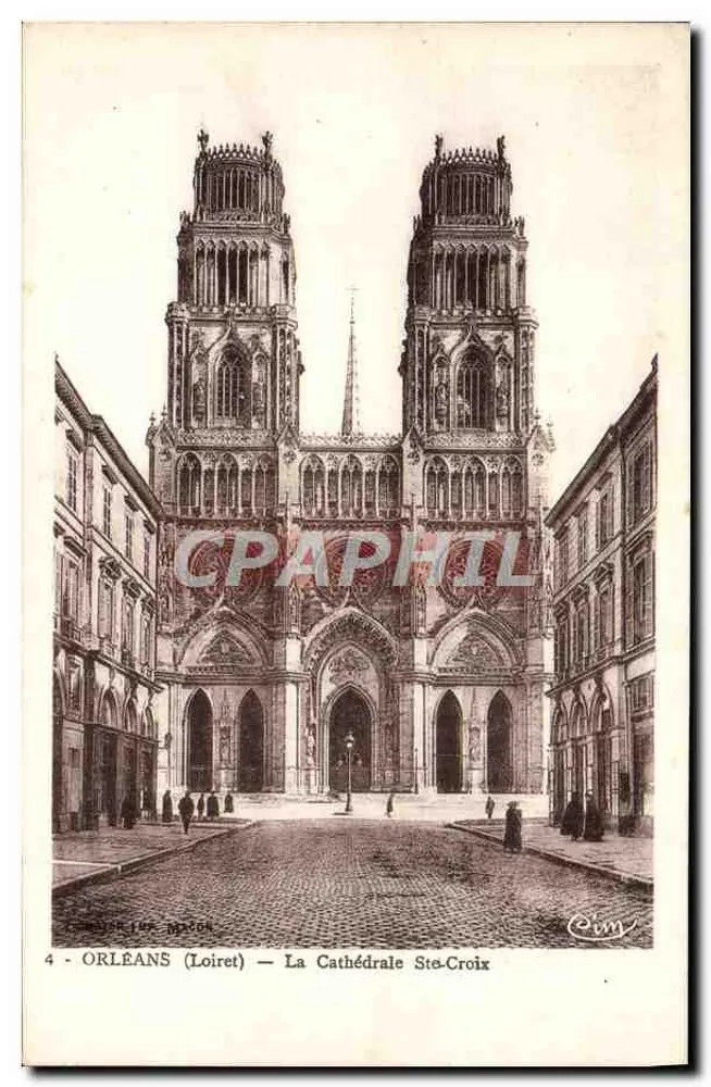 Orléans (Loiret) — La Catedral de Santa Cruz — editor Léon Mazon, n°4 - Anverso
