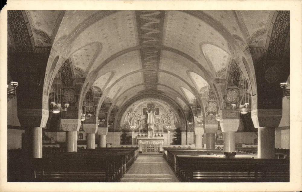 La Basilica di Lisieux — La Cripta — Vista Generale — Drager Paris - Recto