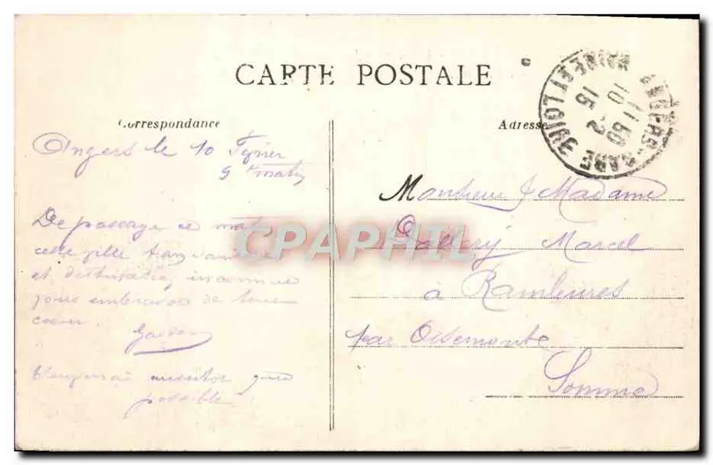 Angers - O Castelo - Vista geral — L. V., fot. - Verso