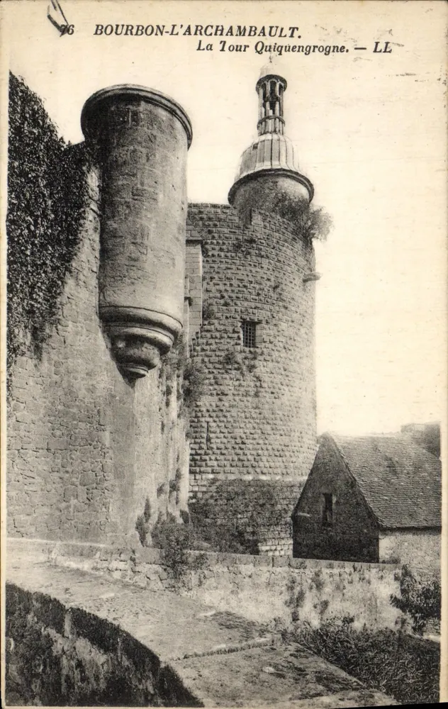 Bourbon-l'Archambault — La Tour Quiquengrogne — LL - Vorderseite