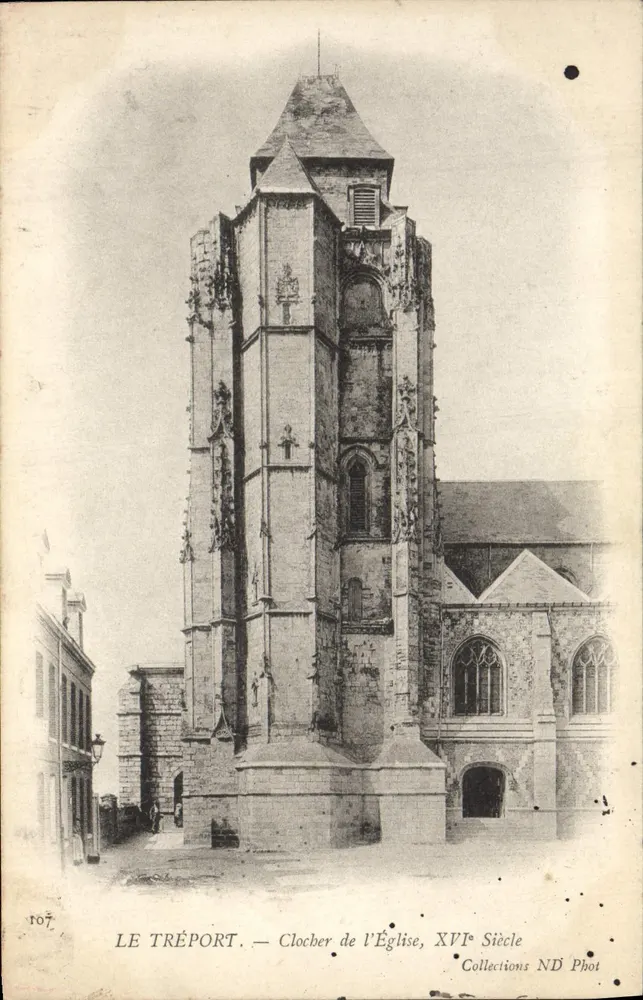 Le Tréport — Torre da Igreja, Século XVI — Collections ND Phot - Frente