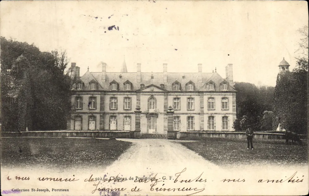 Castelo de Pomerian — Tréseneux — G. F. — Coleção St-Joseph, Portrieux - Frente