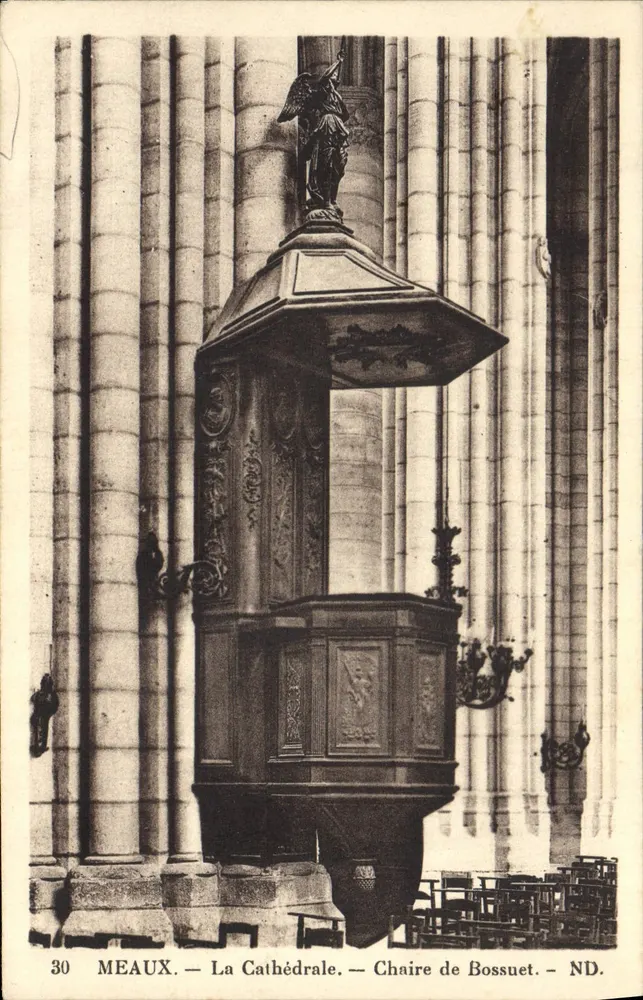 Meaux — Die Kathedrale — Bossuets Stuhl — ND. - Vorderseite