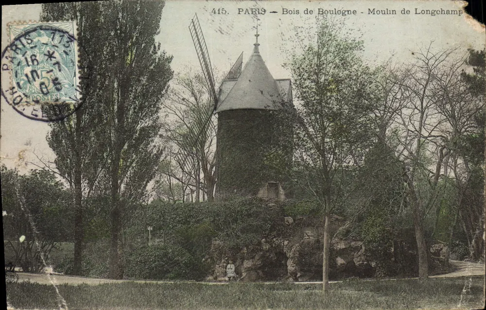 Paris — Bois de Boulogne — Moulin de Longchamp — éditeur : Paris — Bois de Boulogne — Moulin de Longchamp, n° 415 - Vorderseite