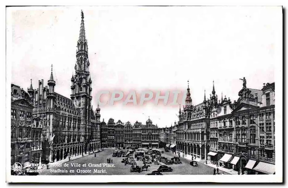 Brüssel - Stadthaus und Großer Platz — Verlag A. Durr et Fils, Brüssel - Vorderseite