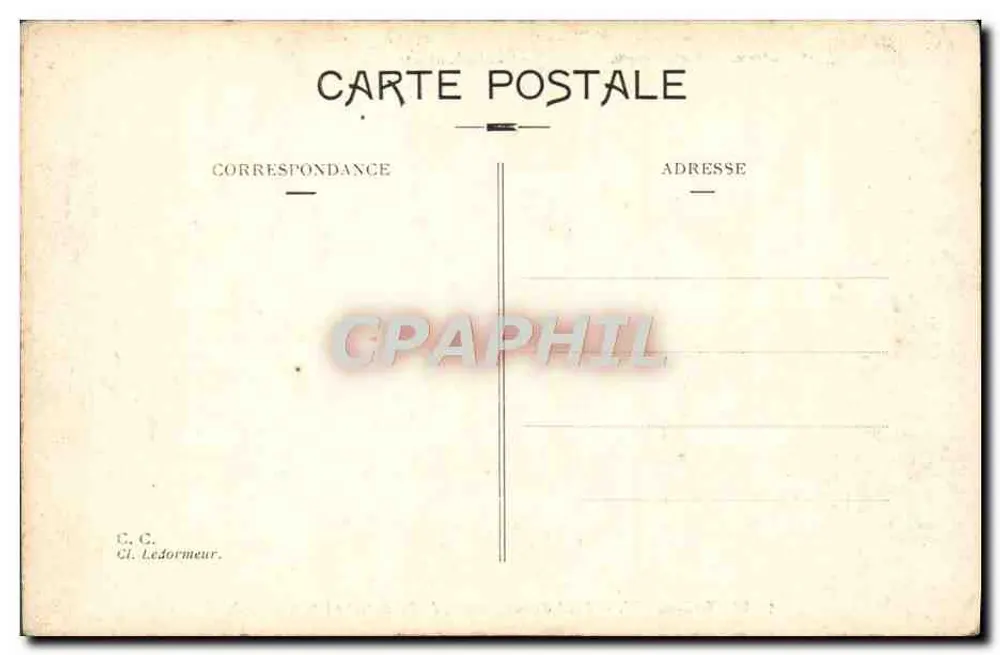 Fond d'Eaux-Bonnes, der Pic de Larje — Blick auf die umliegenden Berge — Verlag C. C. Ledormeur, Nr. 51 - Rückseite