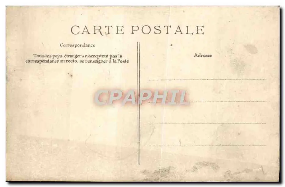 Paris — Praça da República — Editor ELD, n° 4057 - Verso