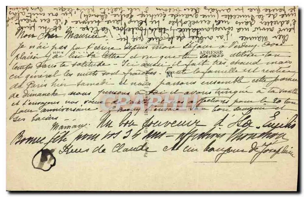 Auxerre — La Cathédrale St-Etienne — Édit. Lévy, Auxerre - Verso