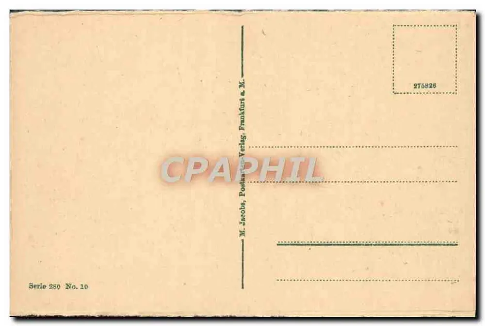 Muniz a. Rh., Dom von Südwest — uitzicht van de dom vanaf het zuidwesten — M. Jacobs, Postkarten-Verlag, Frankfurt a. M., serie 280 n° 10 - Achterkant