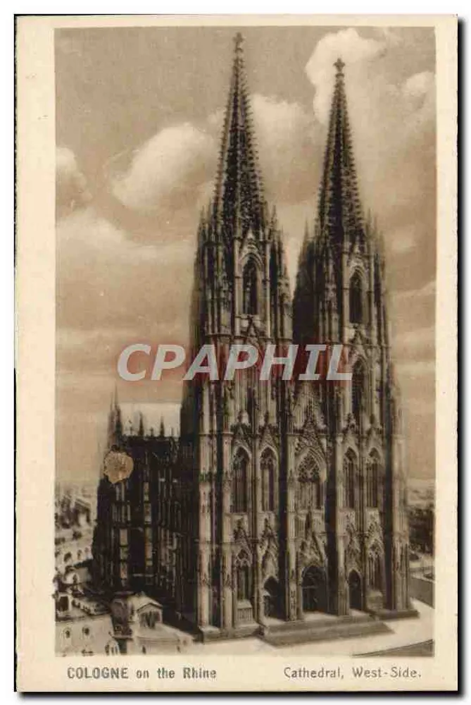 Cologne op de Rijn — Kathedraal, westzijde — uitgever H. Hintermann, n° 100048 - Voorkant