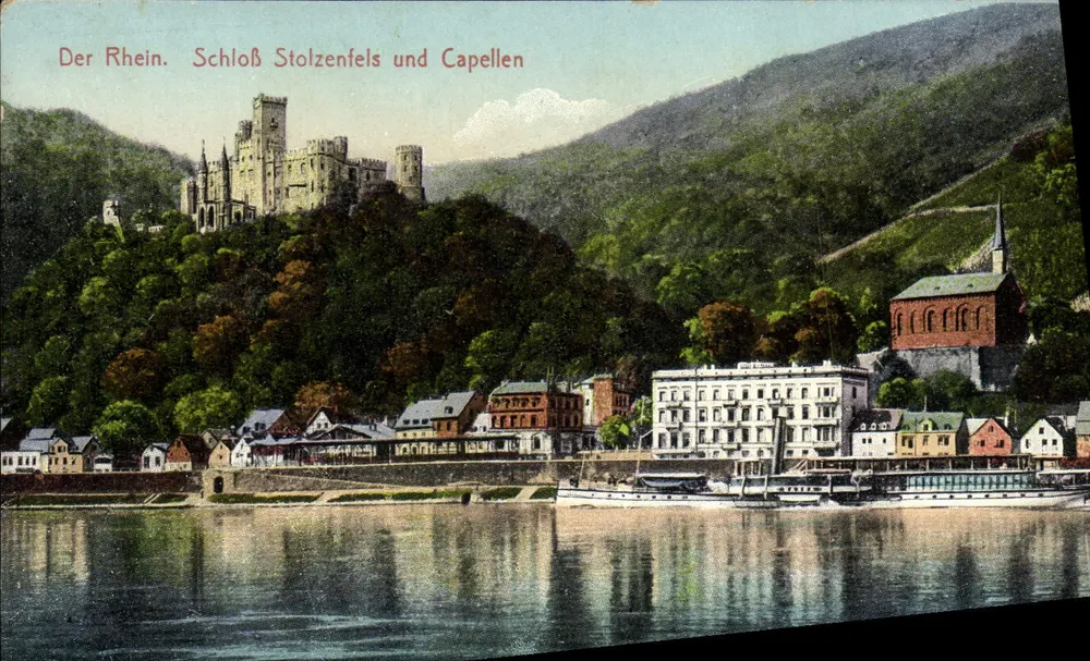 Le Rhin. Château de Stolzenfels et chapelles — Ludwig Ficht, Mainz, S 11983 - Recto