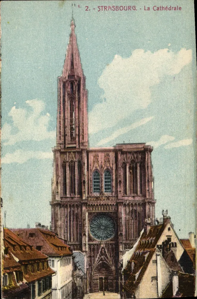 Estrasburgo - A Catedral — editor desconhecido, n° de série 2 - Frente