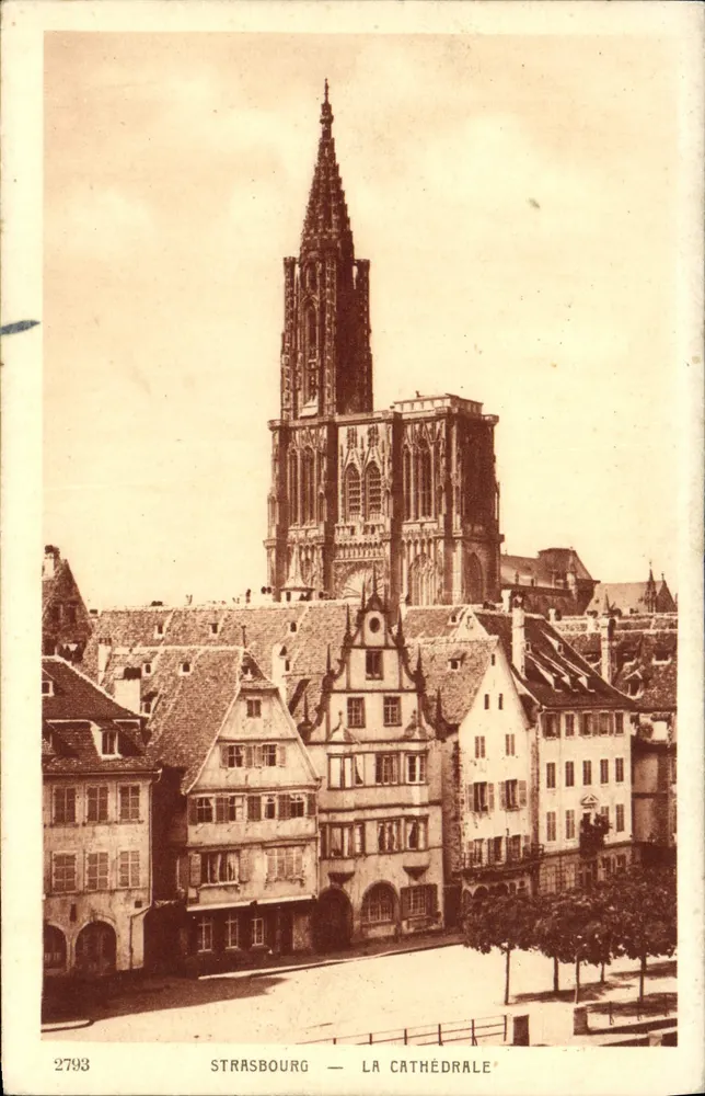 Strasbourg — A Catedral — editor Braun & Cie, n° 2793 - Frente
