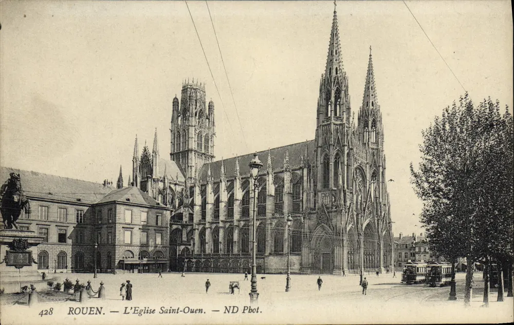 Rouen — Igreja de São Ouen — ND Phot. - Frente