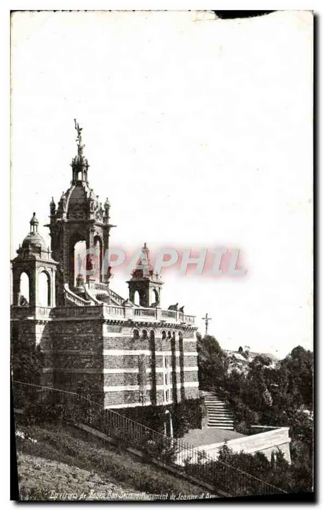 Environs de Rouen — Monument de Jeanne d'Arc — Imprimerie de Rouen - Frente