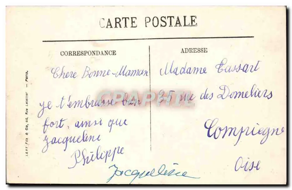 Royan — Die Strände und das Casino von Foncillon — LL - Rückseite
