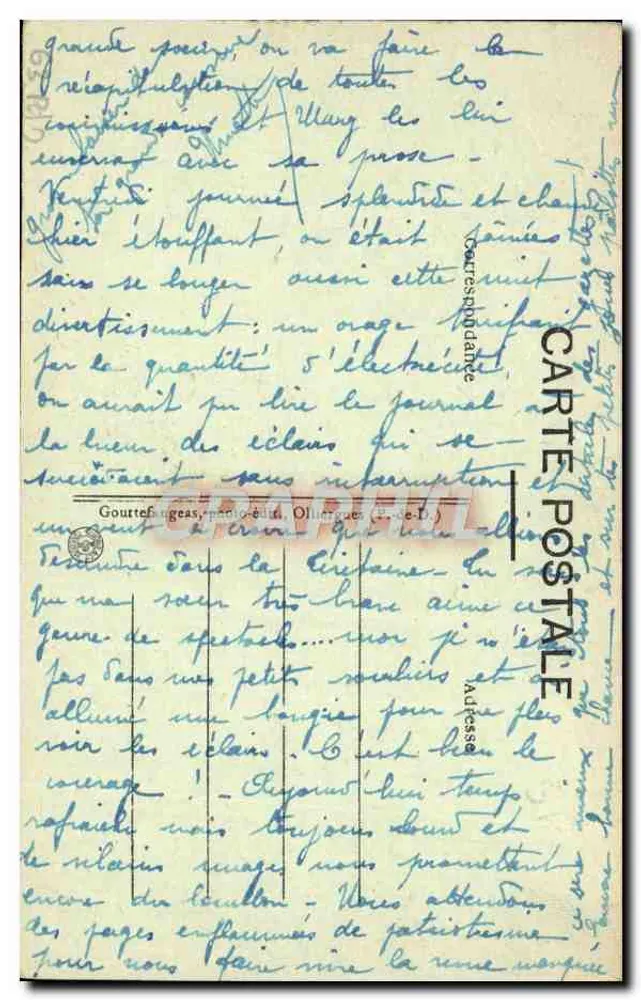 क्लेरमॉन्ट-फेर्रांड — कैथेड्रल — जी. डी.ओ. क्रमांक 432 - पीछे
