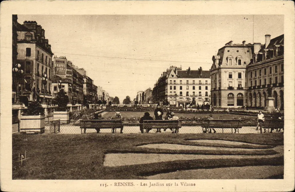 Rennes - Die Gärten am Vilaine — Verlag Laurent-Nil, Nr. 115 - Vorderseite