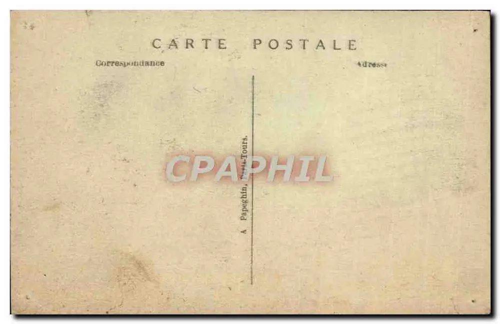 Chambord - Le Château - La Grande Lanterne — éditeur A. P. n°34 - Rückseite