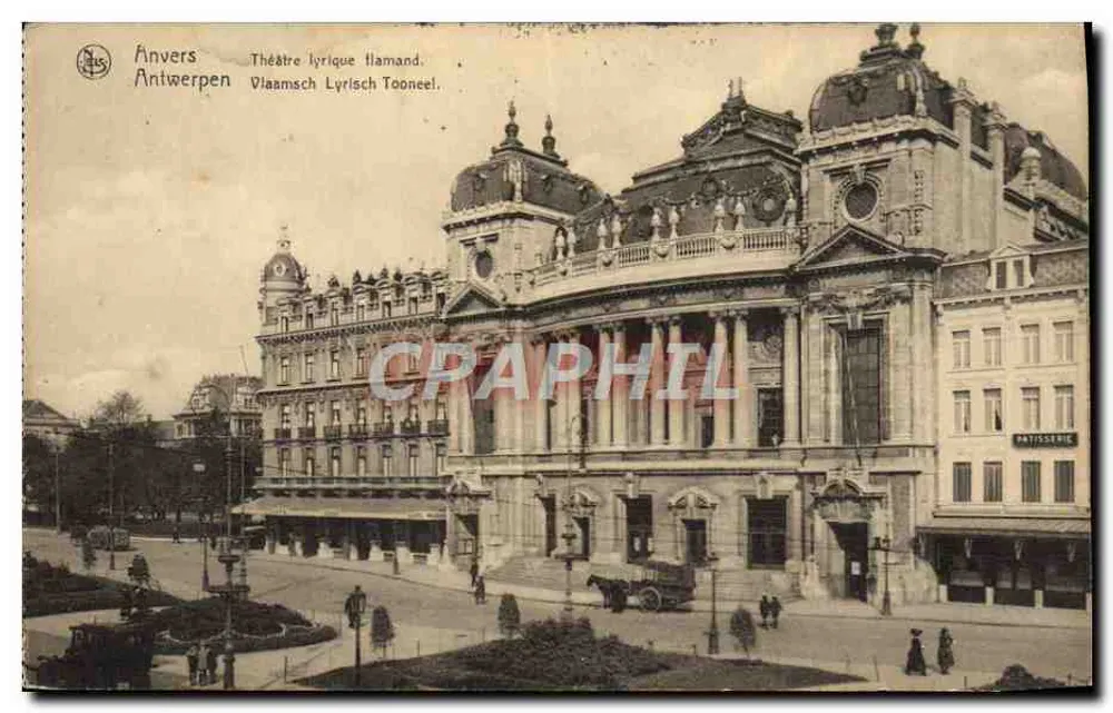 Anvers - Théâtre lyrique flamand — éditeur Ern. Thilli, Bruxelles - Recto