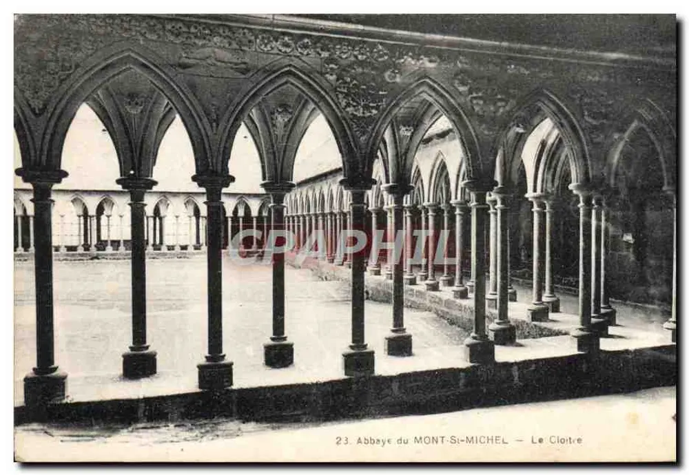 Abadia do MONT-SI-MICHEL — O Claustro — Graphil, n°23 - Frente