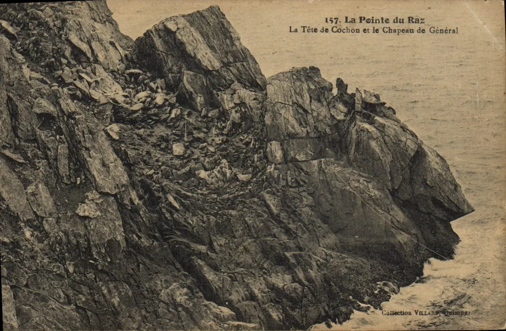 La Pointe du Raz — Der Schweinekopf und der Generalkappe — Sammlung Villard, Nr. 157 - Vorderseite