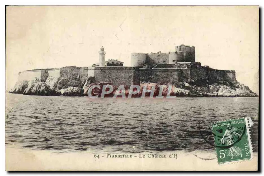 Marseille - O Castelo de If — editor desconhecido, n° 64 - Frente