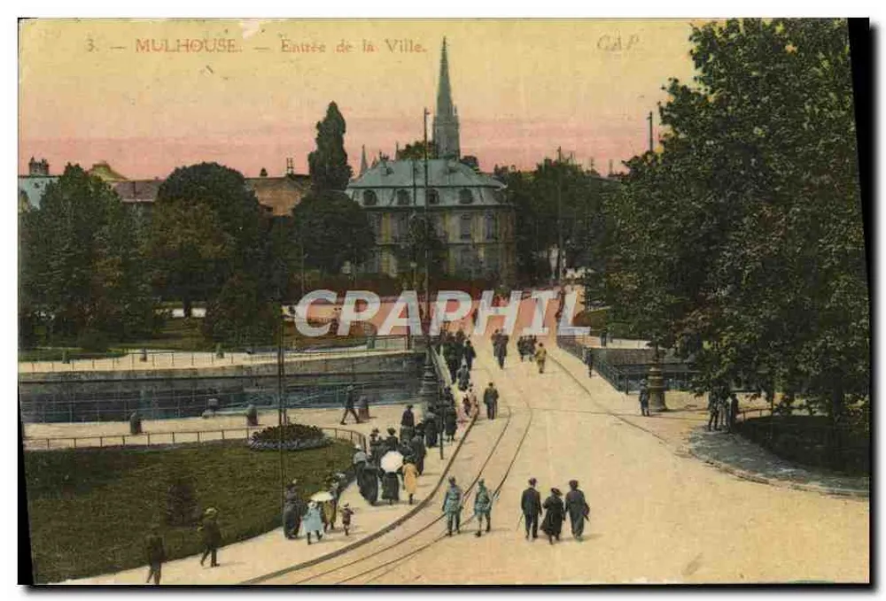 Mulhouse — Entrada da Cidade — Editor C.A.P. - Frente