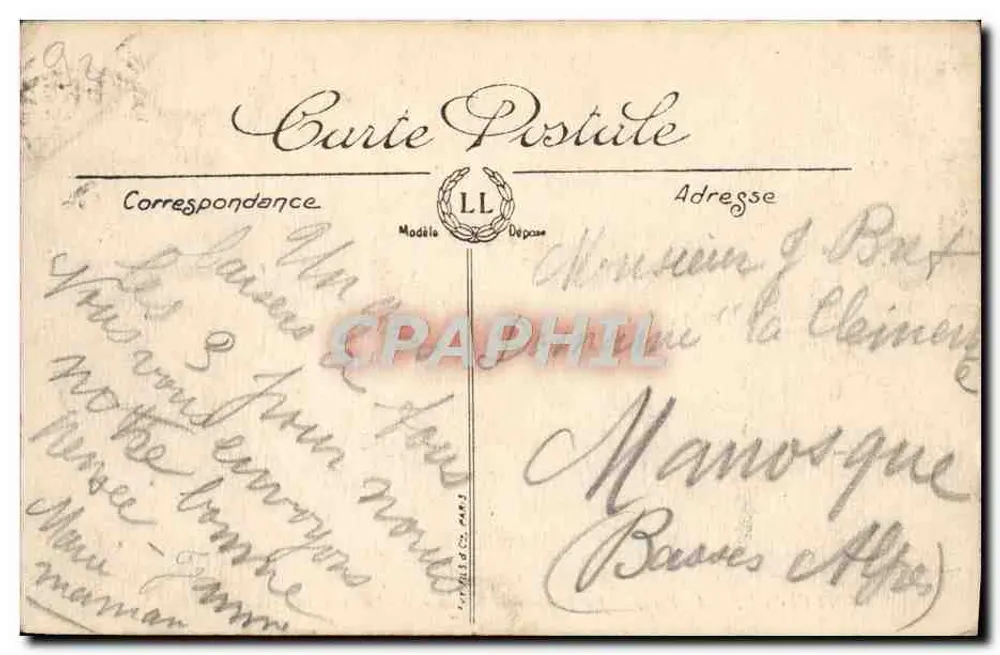 SAINT-CLLOUD — Der Park — Die Terrasse der Orangerie — Panoramablick auf Paris — LL - Rückseite