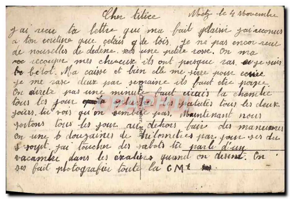 Metz - Das Municipale Theater — Verlag 'C. L. C. S.' Nr. 134 - Rückseite