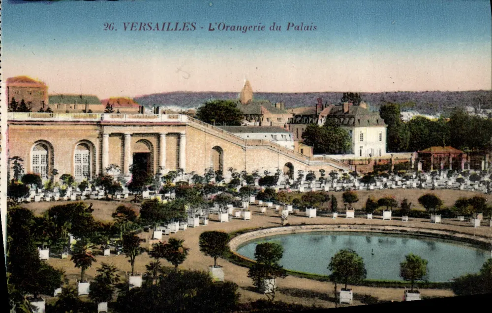 Versailles - A Orangerie do Palácio — editor David, n°26 - Frente