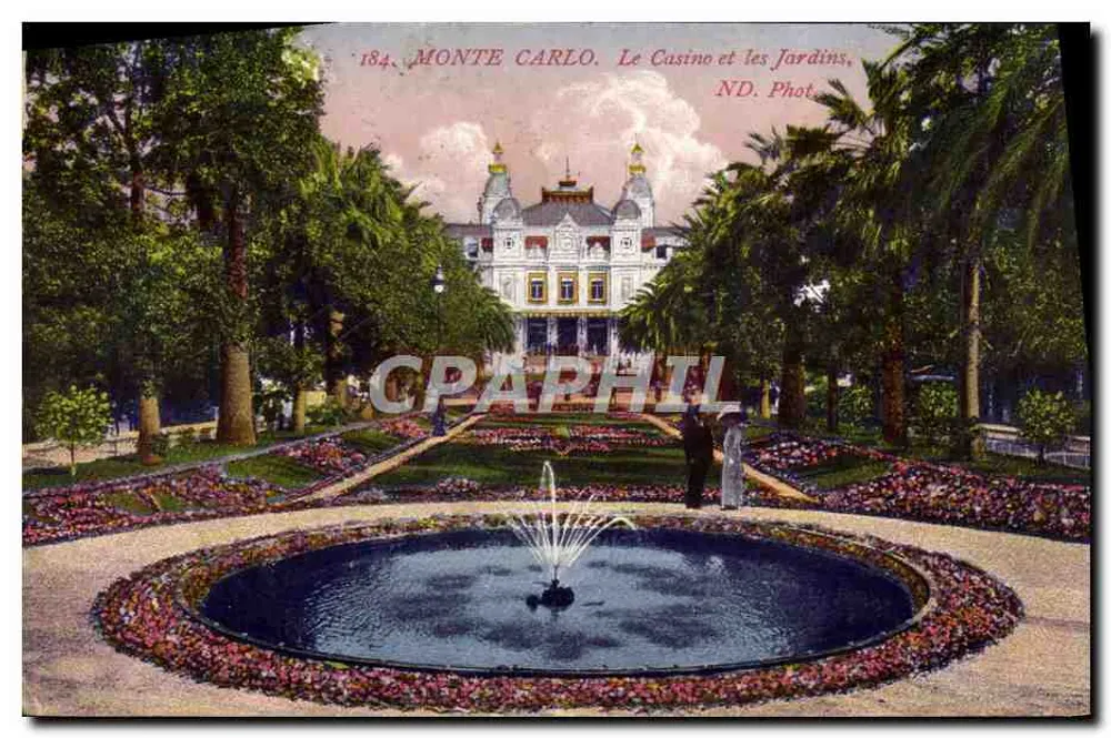 Monte Carlo. Le Casino et les Jardins — ND. Phot. — n°184 - Recto
