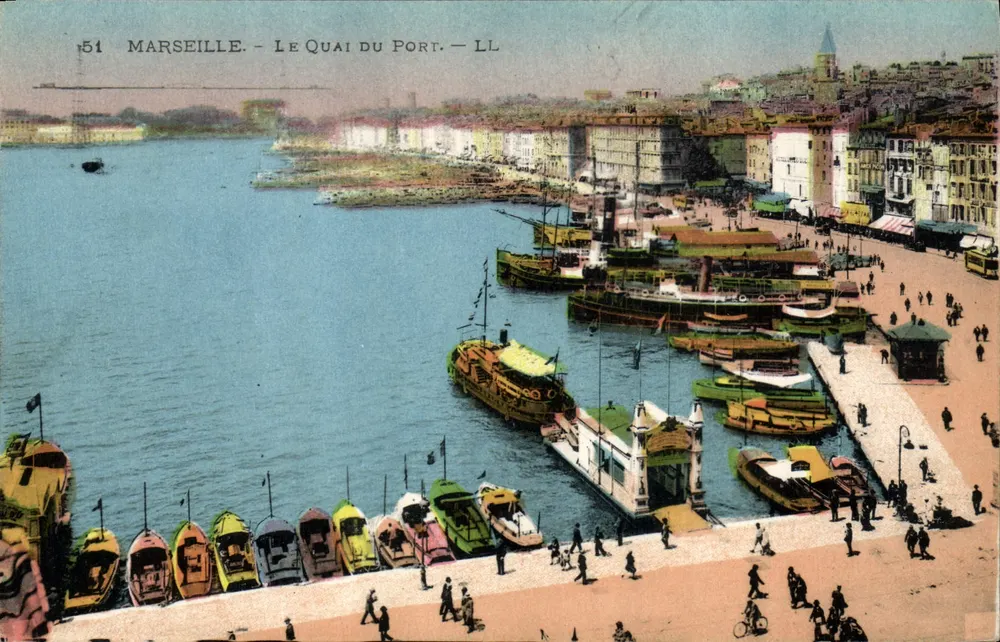 Marseille - Le Quai du Port — LL, n°51 - Recto