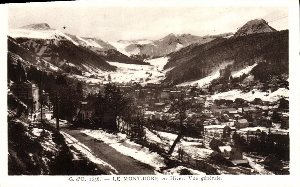 Le Mont-Dore im Winter — Allgemeine Ansicht — G. d'O. 1638 - Vorderseite