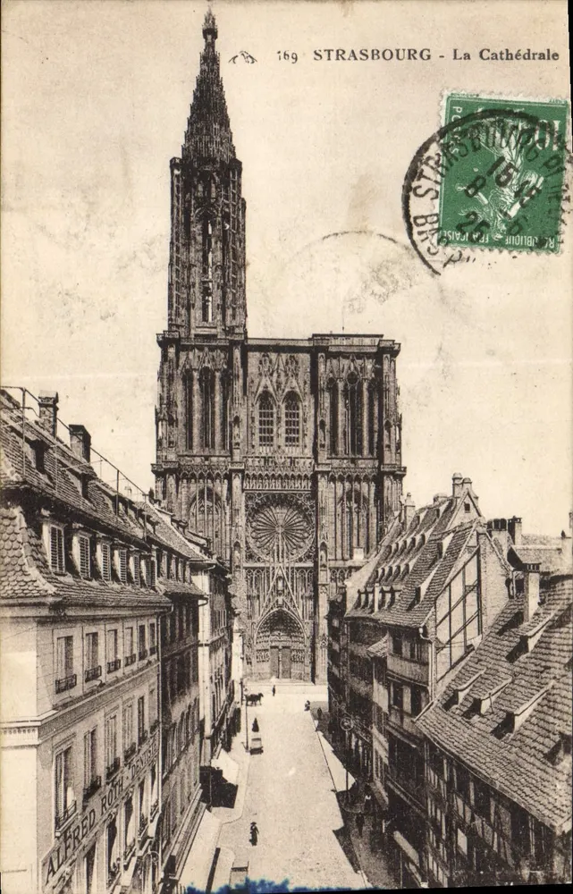 Estrasburgo - A Catedral — editor Alfred Roth, n° 169 - Frente