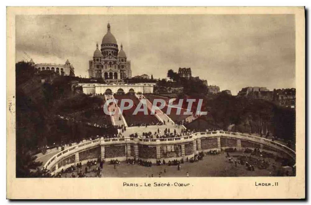 Paris - O Sacré-Cœur — vista panorâmica — Lader - 11 - Frente