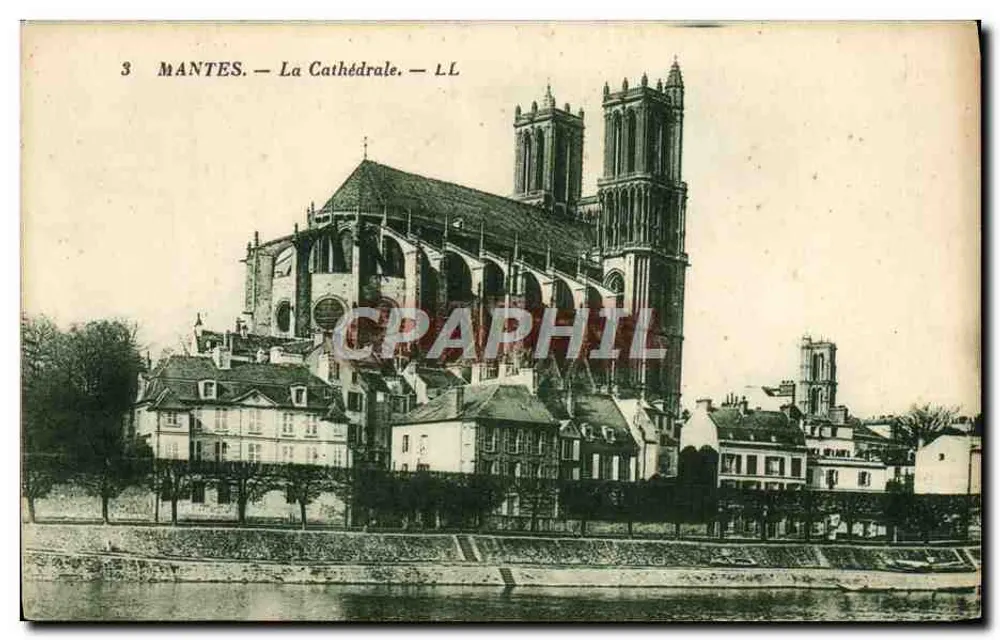 Mantes — A Catedral — LL - Frente